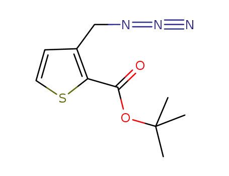 Molecular Structure of 1312367-19-3 (tert-butyl 3-azidomethylthiophen-2-carboxylate)