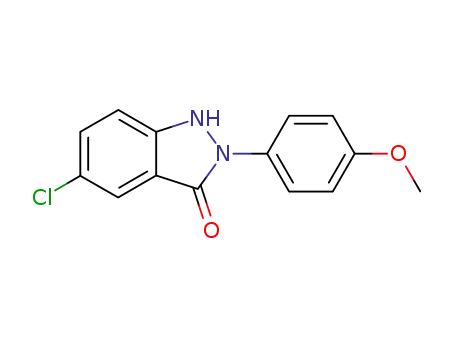5-クロロ-1,2-ジヒドロ-2-(4-メトキシフェニル)-3H-インダゾール-3-オン