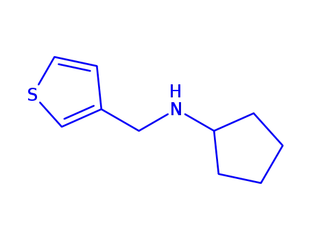 Molecular Structure of 892592-57-3 (N-(thiophen-3-ylmethyl)cyclopentanamine)