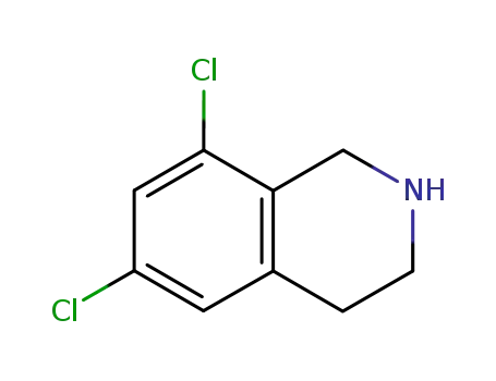 Molecular Structure of 89315-58-2 (Isoquinoline, 6,8-dichloro-1,2,3,4-tetrahydro-)