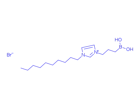 Molecular Structure of 892494-97-2 (boronic acid, B-[3-(3-decyl-2,3-dihydro-1H-imidazol-1-yl)propyl]-, hydrobromide (1:1))