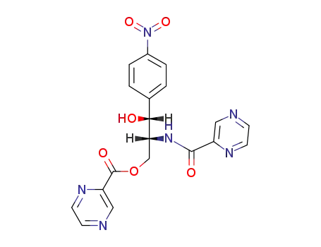 pyrazine-2-carboxylic acid-[(2<i>R</i>,3<i>R</i>)-3-hydroxy-3-(4-nitro-phenyl)-2-pyrazinecarbonylamino-propyl ester]