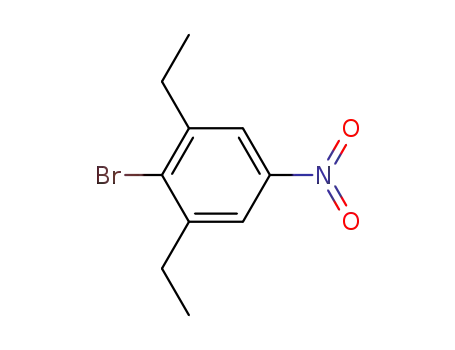 Molecular Structure of 90869-06-0 (4-broMo-3,5-diethylnitrobenzene)