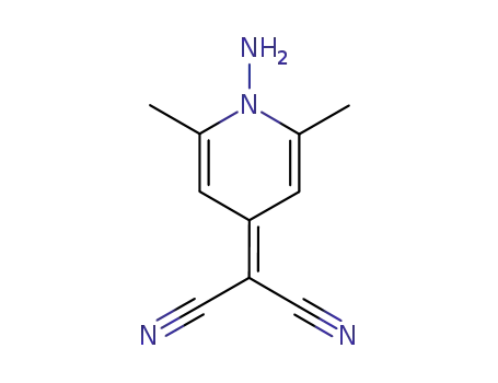 Molecular Structure of 62071-85-6 (Propanedinitrile, (1-amino-2,6-dimethyl-4(1H)-pyridinylidene)-)