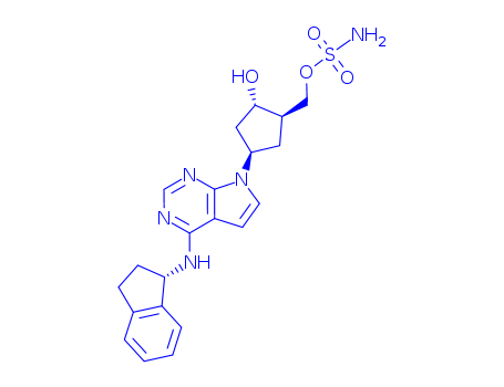 Sulfamic acid, [(1S,2S,4R)-4-[4-[[(1S)-2,3-dihydro-1H-inden-1-yl]amino]-7H-pyrrolo[2,3-d]pyrimidin-7-yl]-2-hydroxycyclopentyl]methyl ester