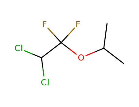 Molecular Structure of 338-16-9 ((2,2-dichloro-1,1-difluoro-ethyl)-isopropyl ether)