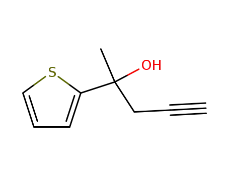 2-(thiophen-2-yl)pent-4-yn-2-ol