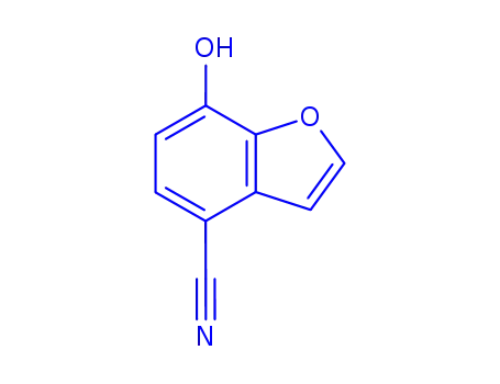 Molecular Structure of 94019-86-0 (4-Benzofurancarbonitrile,  7-hydroxy-)