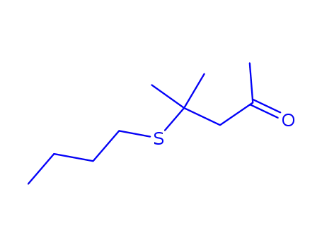 Molecular Structure of 94278-21-4 (4-(butylthio)-4-methylpentan-2-one)