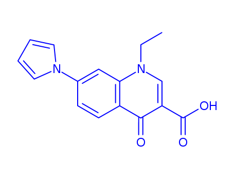 3-QUINOLINECARBOXYLIC ACID,1,4-DIHYDRO-1-ETHYL-4-OXO-7-(1H-PYRROL-1-YL)-