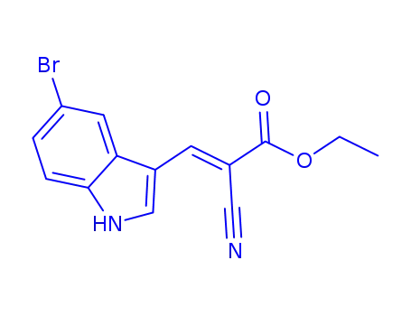 3-(5-ブロモ-1H-インドール-3-イル)-2-シアノプロペン酸エチル