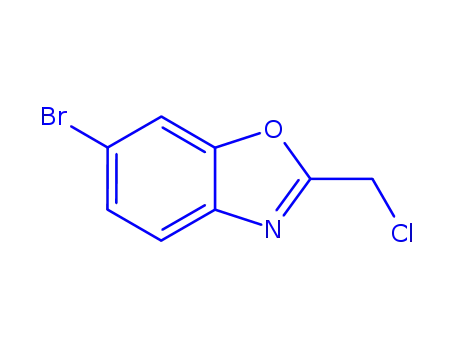 Molecular Structure of 944903-23-5 (6-Bromo-2-chloromethyl-benzooxazole)