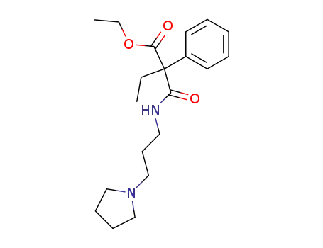 Molecular Structure of 94754-58-2 (ethyl 2-phenyl-2-{[3-(pyrrolidin-1-yl)propyl]carbamoyl}butanoate)
