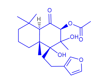 (+)-2-Acetyloxy-4-[2-(3-furanyl)ethyl]-3,4,4a,5,6,7,8,8a-octahydro-3,4-dihydroxy-3,4a,8,8-tetramethylnaphthalen-1(2H)-one