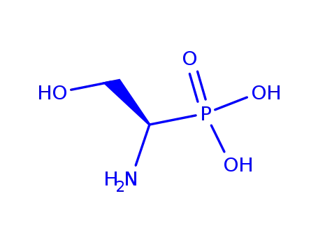Molecular Structure of 94776-38-2 (Phosphonic acid, (1-amino-2-hydroxyethyl)-, (R)-)
