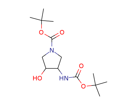 tert-Butyl 3-(tert-butoxycarbonyl)-4-hydroxypyrrolidine-1-carboxylate cas no. 203434-46-2 98%