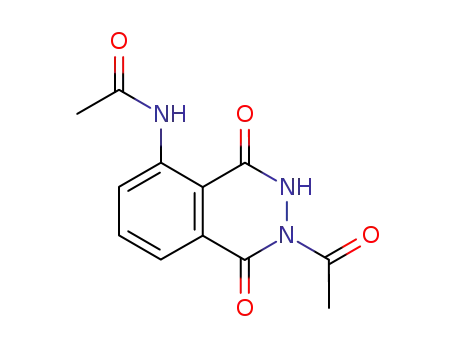 Molecular Structure of 15371-00-3 (5-Acetylamino-2-acetyl-phthalaz-1,4-dion)