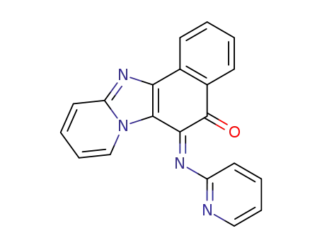 Molecular Structure of 111561-55-8 (6-[2]pyridylimino-6<i>H</i>-naphth[1',2':4,5]imidazo[1,2-<i>a</i>]pyridin-5-one)