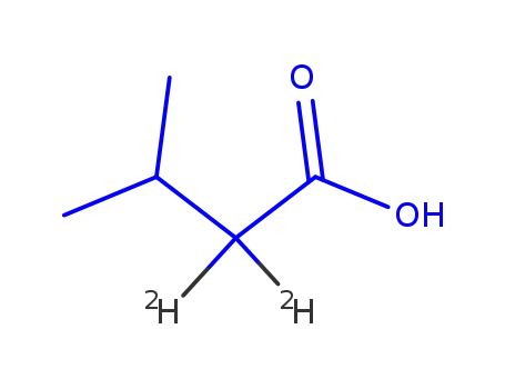 Molecular Structure of 95927-02-9 (3-METHYLBUTYRIC-2,2-D2 ACID)