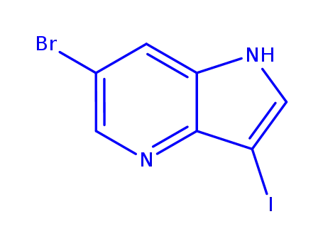 Molecular Structure of 956485-60-2 (6-BROMO-3-IODO-1H-PYRROLO[3,2-B]PYRIDINE)