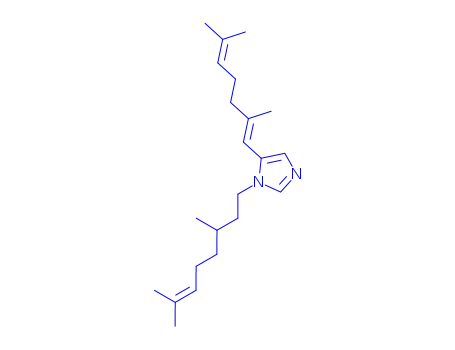 Molecular Structure of 96108-88-2 (5-[(1E)-2,6-dimethylhepta-1,5-dien-1-yl]-1-(3,7-dimethyloct-6-en-1-yl)-1H-imidazole)
