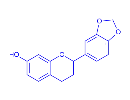 Molecular Structure of 95519-19-0 (2α-(1,3-Benzodioxole-5-yl)chroman-7-ol)