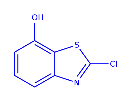 Molecular Structure of 96489-54-2 (7-Benzothiazolol,2-chloro-(9CI))
