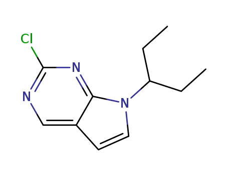 2-Chloro-7-(pentan-3-yl)-7H-pyrrolo[2,3-d]pyrimidine