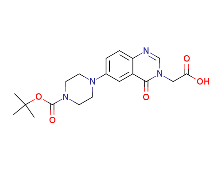 1-N-BOC-4-(3-CARBOXYMETHYL-4-OXO-3,4-DIHYDROQUINAZOLIN-6-YL)PIPERAZINE
