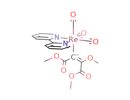 Re(CCOOCH<sub>3</sub>COCH<sub>3</sub>COOCH<sub>3</sub>)(CO)3(C<sub>5</sub>H<sub>4</sub>N)2