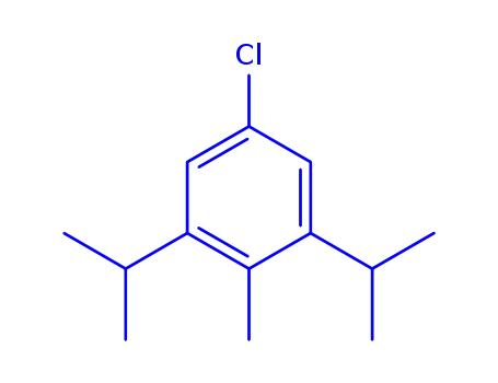 Molecular Structure of 98184-17-9 (5-chloro-2-methyl-1,3-dipropan-2-yl-benzene)