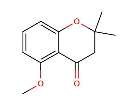 Molecular Structure of 98910-61-3 (5-Methoxy-2,2-diMethylchroMan-4-one)