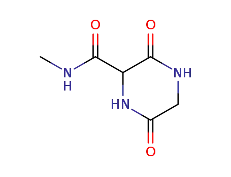 Molecular Structure of 99357-33-2 (2-Piperazinecarboxamide,N-methyl-3,6-dioxo-(6CI))