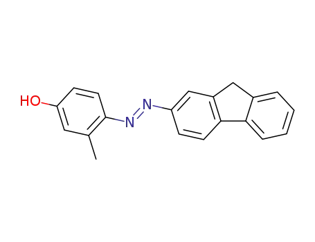 Molecular Structure of 97993-15-2 (FLUORENE-2-AZO-2'-METHYL-4'-HYDROXYBENZENE)