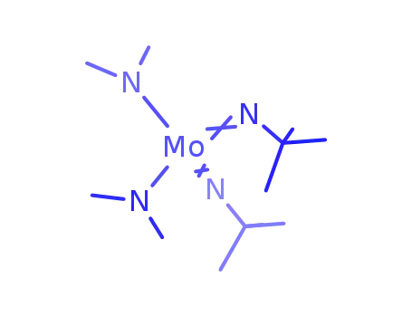 Molecular Structure of 923956-62-1 (Bis(t-butylimido)bis(dimethylamino)molybdenum(VI), 98%)