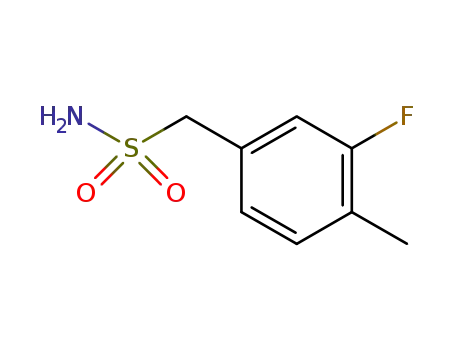 Molecular Structure of 919354-68-0 (Benzenemethanesulfonamide, 3-fluoro-4-methyl-)