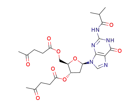 Guanosine, 2'-deoxy-N-(2-methyl-1-oxopropyl)-,
3',5'-bis(4-oxopentanoate)