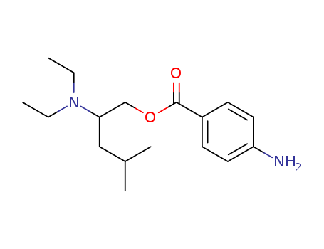[2-(diethylamino)-4-methylpentyl] 4-aminobenzoate