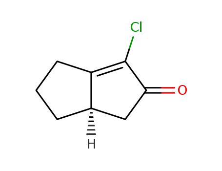 Molecular Structure of 92007-30-2 (2(1H)-Pentalenone,  3-chloro-4,5,6,6a-tetrahydro-)