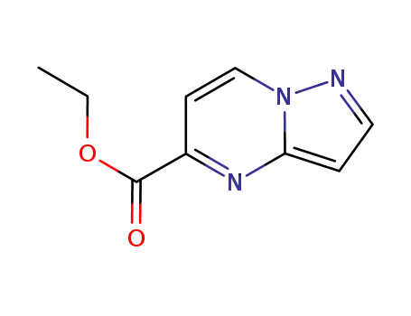 Molecular Structure of 619306-82-0 (ethyl pyrazolo[1,5-a]pyrimidine-5-carboxylate)