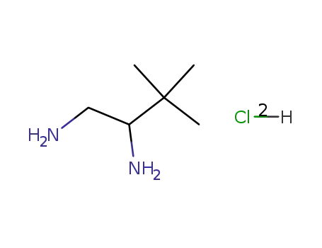 Molecular Structure of 58370-94-8 (1,2-Butanediamine, 3,3-dimethyl-, dihydrochloride)