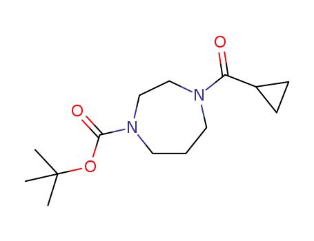 Molecular Structure of 1363838-32-7 (tert-butyl 4-(cyclopropylaminocarbamoyl)-1,4-N-cycloheptane-1-carboxylate)