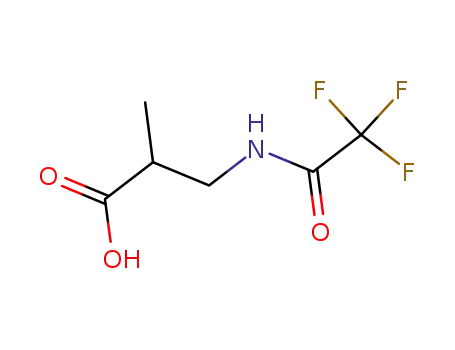 Molecular Structure of 101642-73-3 (2-methyl-3-(2,2,2-trifluoroacetamido)propanoic acid)