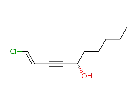 Molecular Structure of 246856-34-8 ((S)-(E)-1-chlorodec-1-en-3-yn-5-ol)
