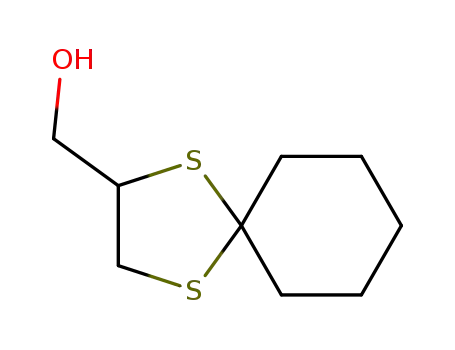 Molecular Structure of 35792-24-6 (1,4-dithiaspiro[4.5]decan-2-ylmethanol)