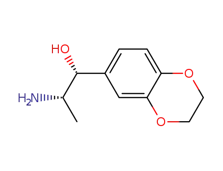 Molecular Structure of 1028527-87-8 ((1R,2S)-2-amino-1-(2,3-dihydro-1,4-benzodioxin-6-yl)propan-1-ol)