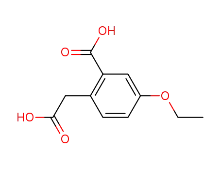 Molecular Structure of 99866-02-1 ((4-ethoxy-2-carboxy-phenyl)-acetic acid)