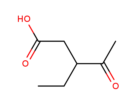 Molecular Structure of 4439-86-5 ((+/-)-3-ethyl-4-oxopentanoic acid)