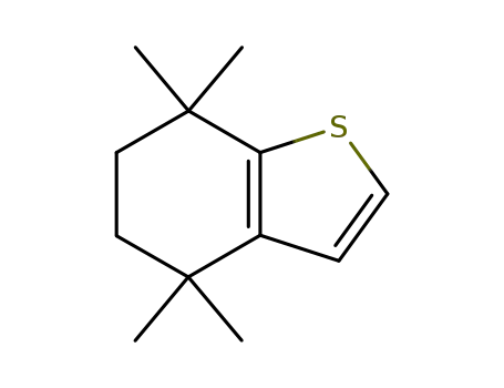 Molecular Structure of 90103-26-7 (Benzo[b]thiophene, 4,5,6,7-tetrahydro-4,4,7,7-tetramethyl-)