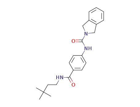 N-{4-[(3,3-dimethylbutyl)carbamoyl]phenyl}-1,3-dihydro-2H-isoindole-2-carboxamide